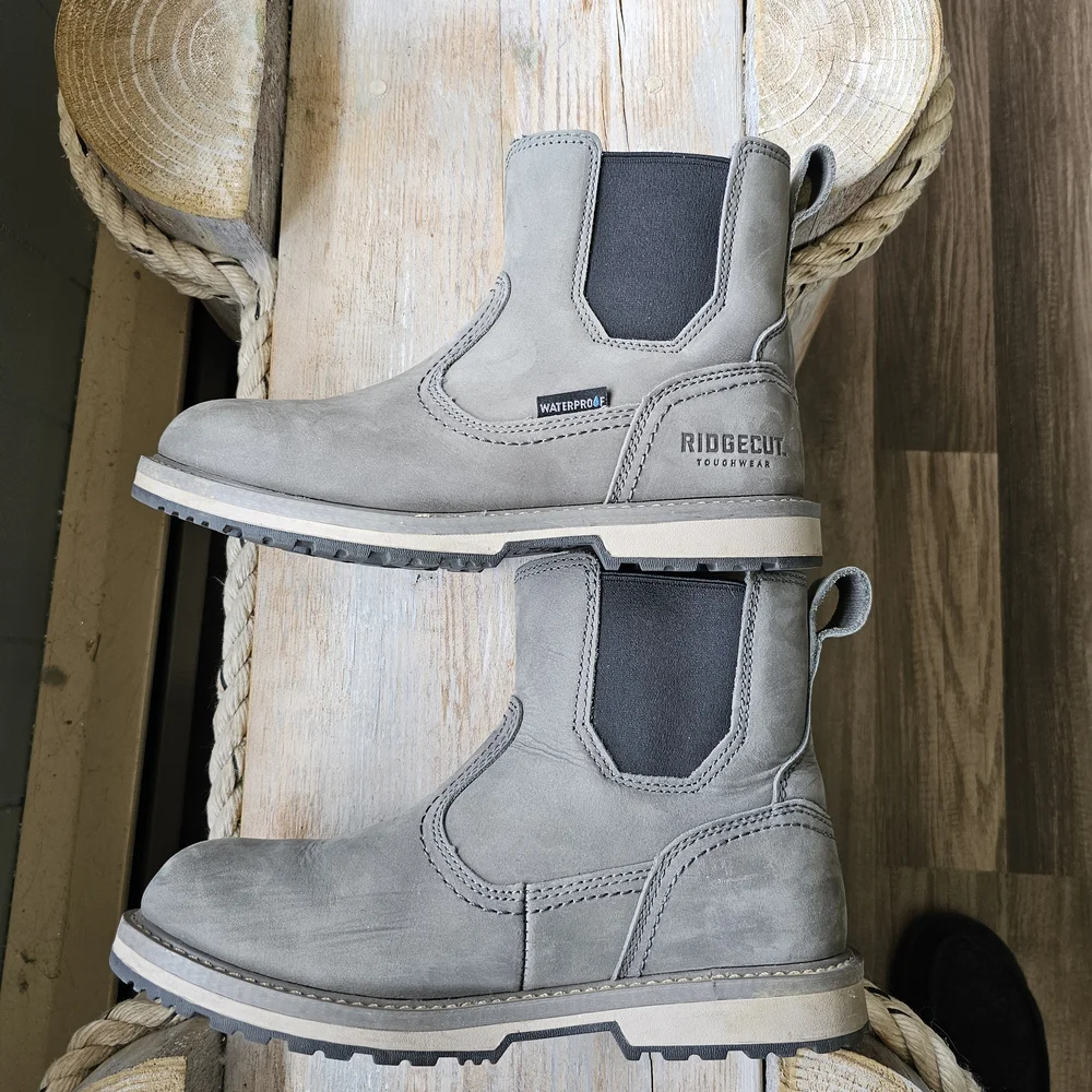 Ridgecut Homesteader Waterproof Gray Boots for Women - Picture 4 of 11